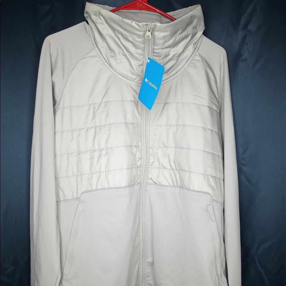 Columbia W Oak Park Hybrid Full Zip Hoodie Size L